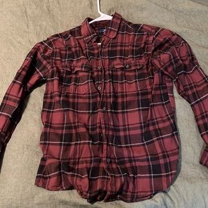 Maroon and Black Flannel